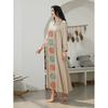 New Middle East Robe Women clothes Fashion Casual Loose Print Sequins Dress Embroidered Dress