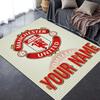 Custom Name Manchester United FC Carpet Rug for Living Room Bedroom Home Sofa Decoration,Kids play Non-slip Floor Mat