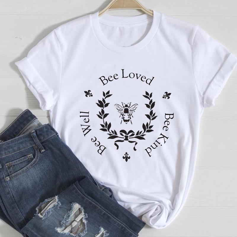 2026 Women Lady Clothing Floral Women Print European and American Short-sleeved T-shirt Women Clothing  Tops  Oversized TShirt