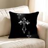 Chic Style Luxury Bilng Bling Gothic Cross Personalized Picture Text Home Decorative Pillows Household Gifts 45x45cm