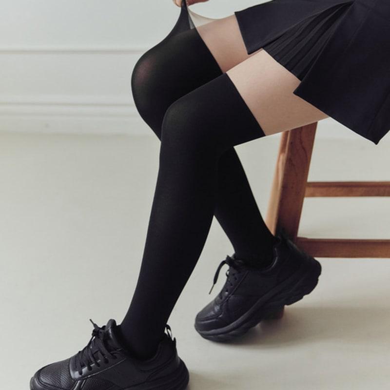 Marun5 Generous UV-blocking Knee Socks Two-Tone Golf Stockings