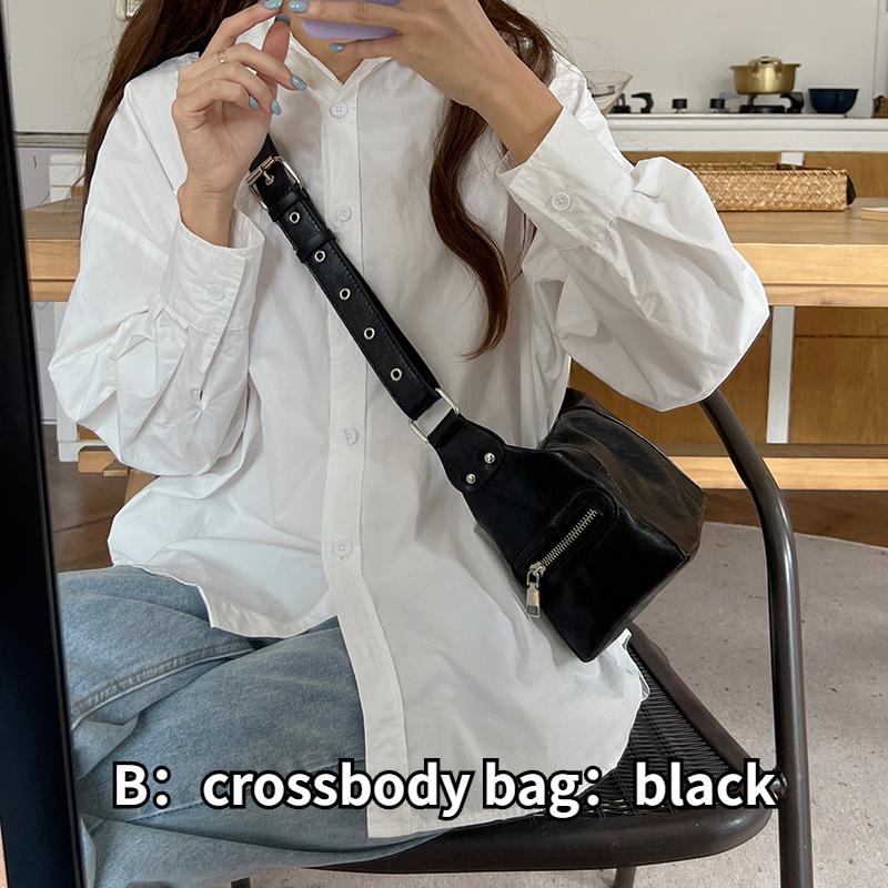 Cool Girls Hobos Small Shoulder Bags Soft PU Leather Women's Designer Underarm Bag Retro Motorcyclist Female Purse Handbags