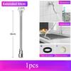 13-50cm Universal Faucet Extender Stainless Steel 360° Rotation Kitchen Bathroom Sink Anti-Splash Nozzle Aerator Extension Hose