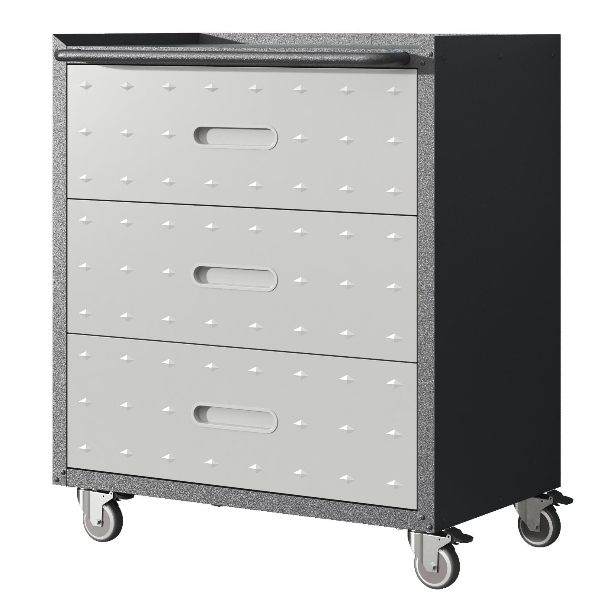 Heavy-Duty Metal Tool Cabinet with Casters