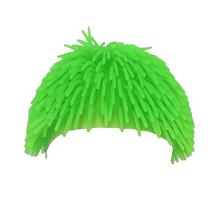 Šílený třesoucí se klobouk s bodlavými TPR vlasy, Zábavná senzorická zářivě barevná pokrývka hlavy pro večírky, Rodinné hry, Vtipné dárky a Zábavu