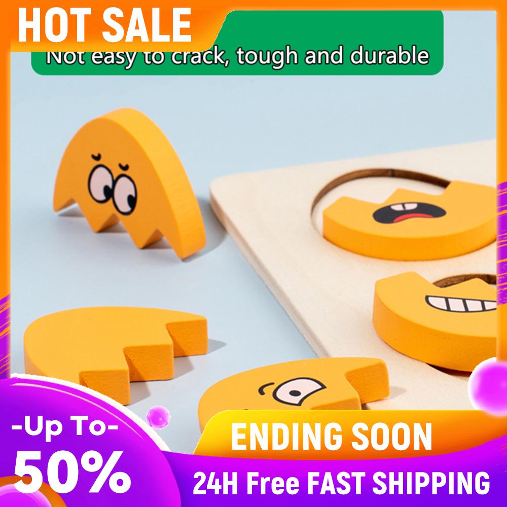 

Facial Expressions Eggs Multiple Game Modes Wooden Easter Eggs Montessori Toy Emotion Puzzles Early Education for Kids Child China Mainland