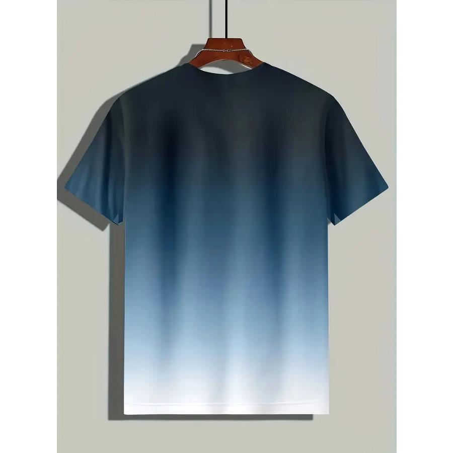 Herren Berg 3D Druck T-Shirts Mode Tees Bademode Stretch Polyester Sport Kurzarm Tops