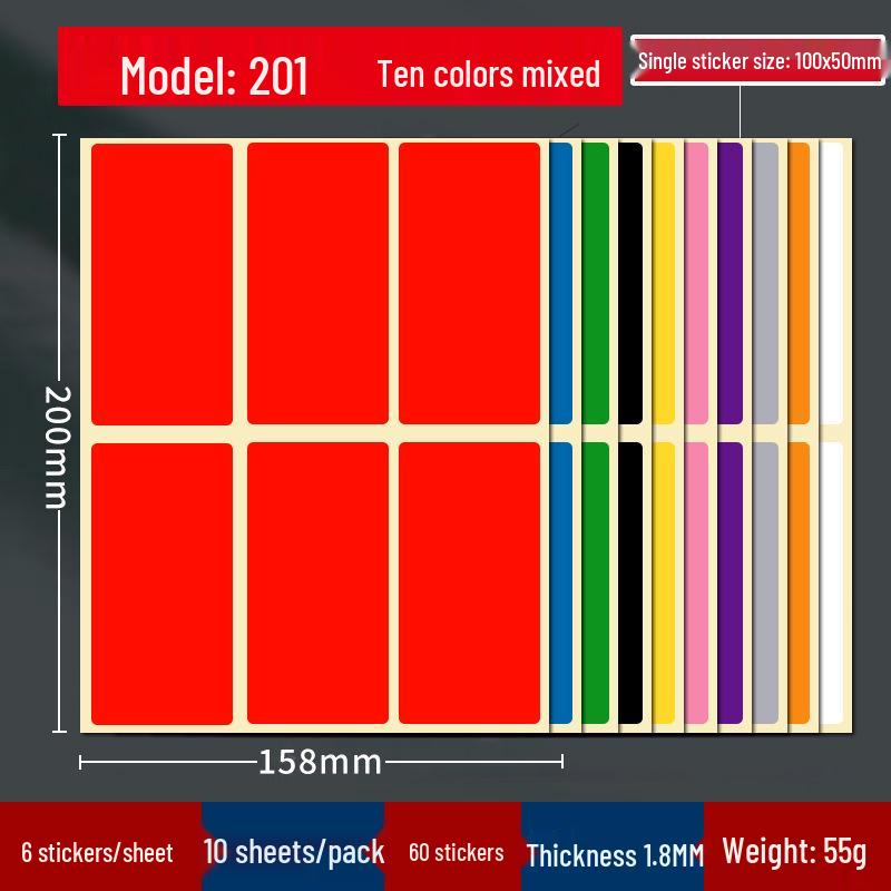 Mixed Color Round Dot Sticker Labels - Available in 10, 16, and 20 Vibrant Colors