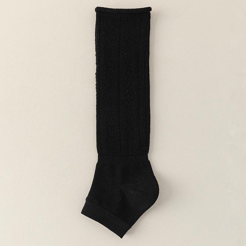 Yoga Socks for Women, Spring and Autumn, Pile Socks for Women, Mesh, Rolled, Thick-needle Calf Socks, Sports and Fitness Socks for Women