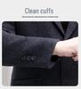 2024 Winter Men's Wool Cashmere Short Lapel Jacket - Double-Sided Nisi Collection for Middle-Aged
