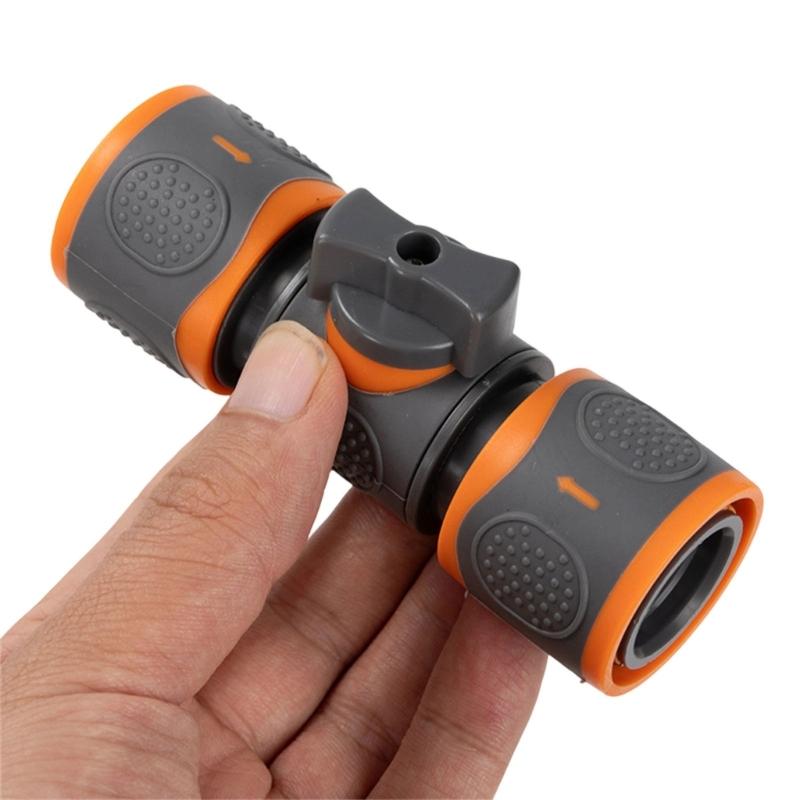 Fast Coupling Water Connector ABS Materials Double Direction Flows Valves Suitable for Hose Sprayed Guns Gardening 2pcs
