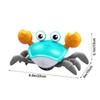 Flat Ground Escape Dancing Crab Toy Light&Music Crab Interactive Toy  Children's Toy