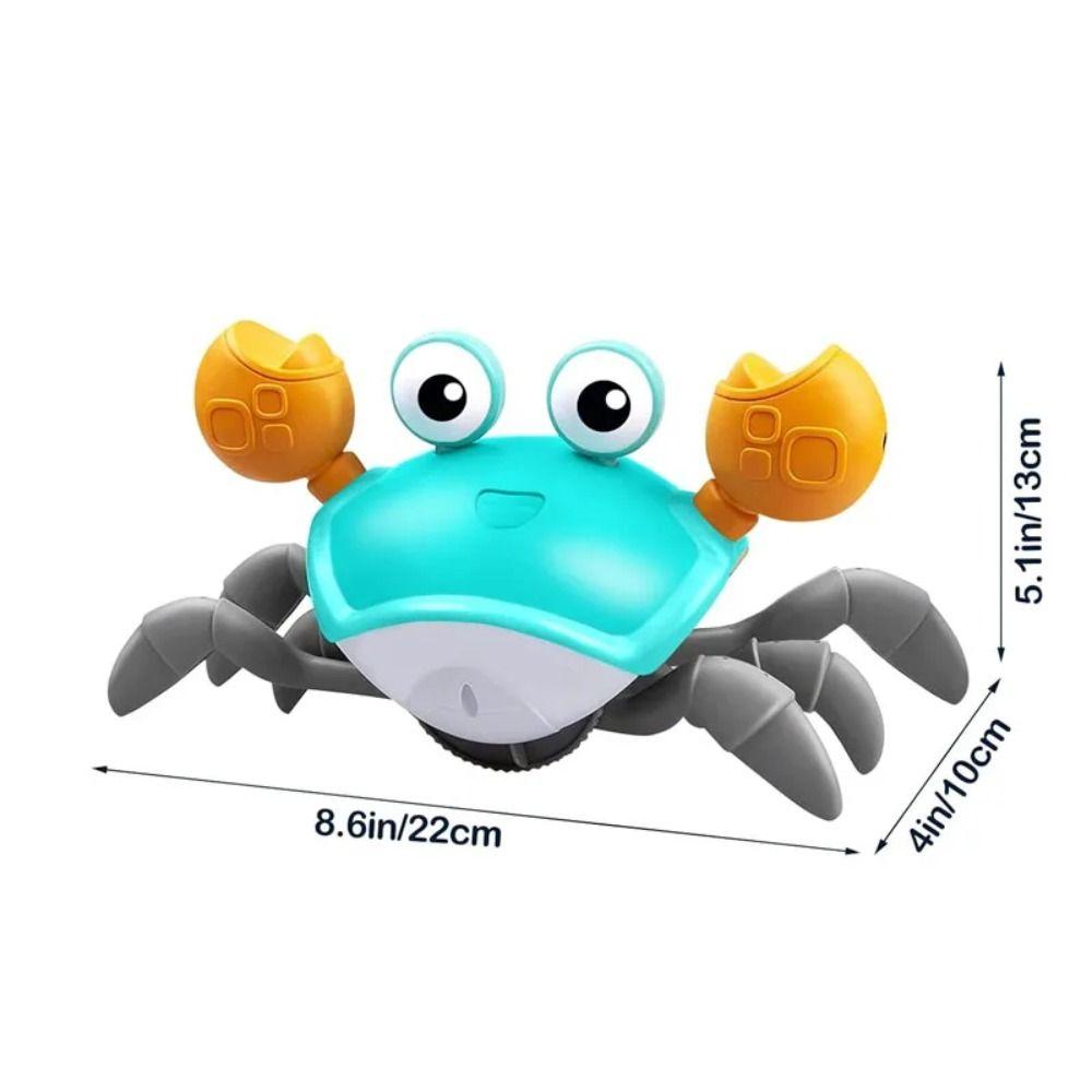 Flat Ground Escape Dancing Crab Toy Light&Music Crab Interactive Toy  Children's Toy