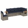 VidaXL Garden Lounge Set with Cushions 6 Pcs, Patio Sofas, Furniture Set, Outdoor Terrace Furniture, Grey 3226859