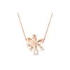 Swarovski Hyperbola Bow Small Cubic Zirconia Necklace Women necklace Rose-Gold 5656741