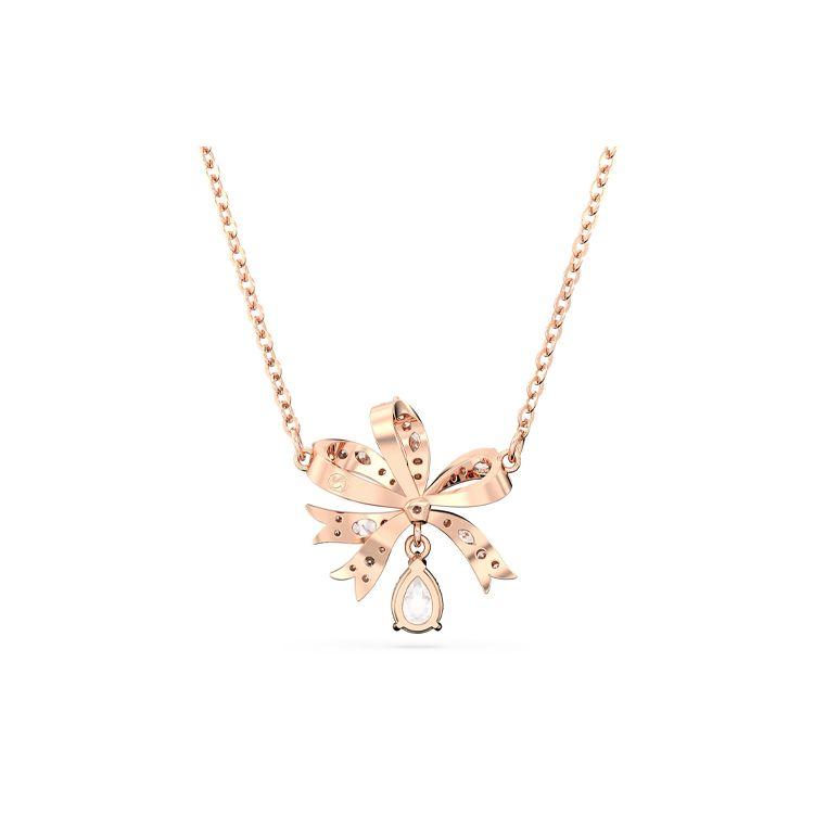 Swarovski Hyperbola Bow Small Cubic Zirconia Necklace Women necklace Rose-Gold 5656741