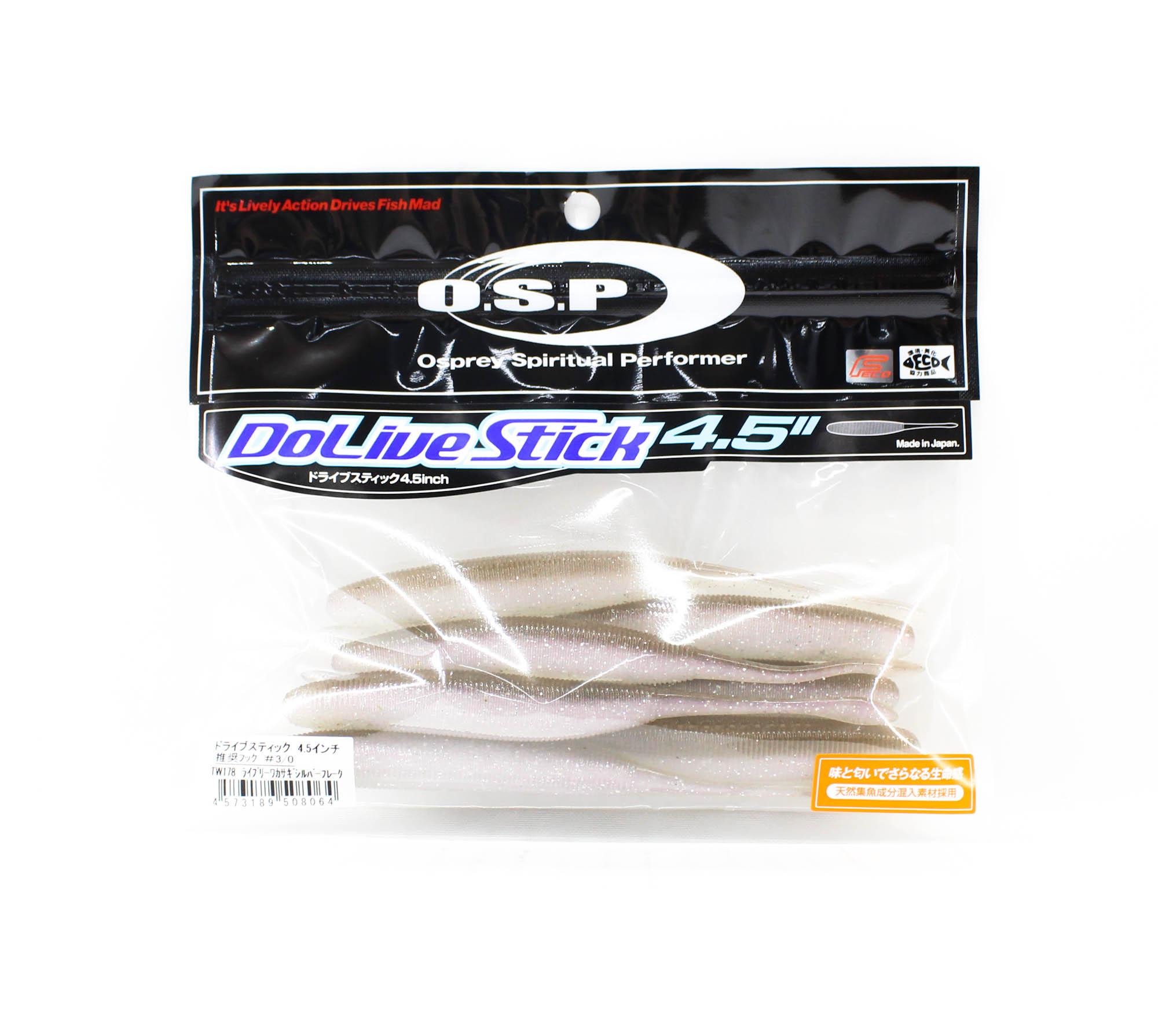 

OSP Мягкая приманка Dolive Stick 4,5 дюйма TW178 (8064)