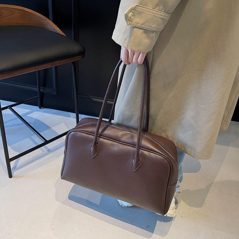 Retro big bag, new shoulder commuter bag, large capacity women's tote bag, underarm handbag women's