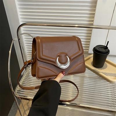 Popular Small Crossbody Bag for Women Monochromatic Shoulder Bag