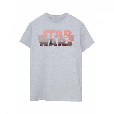 Damen/Damen Tatooine Logo Boyfriend T-Shirt