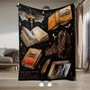 Dream-themed Literary Pattern Flannel Printed Blanket Suitable for All Seasons Suitable for Living Room Office Sofa and Travel