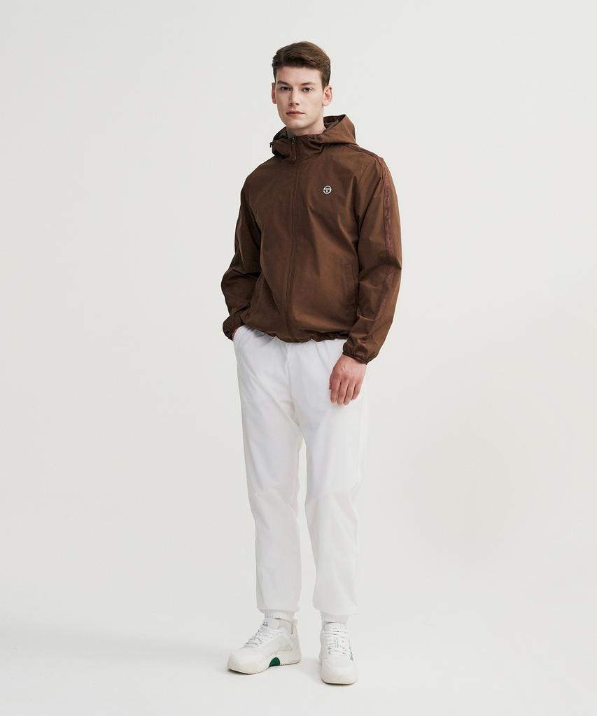 Sergio Tacchini M Essential Warm-Up Hooded Jacket (D.Brown)