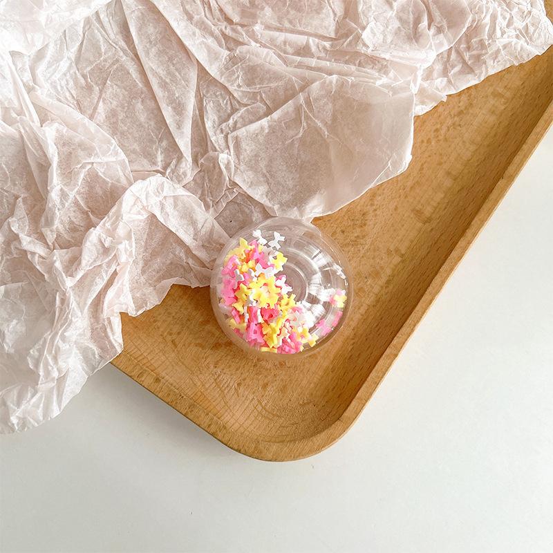 

Cartoon Cute Creative Personality Xiaohongshu Super Fire Mobile Phone Holder Round Ball Shaking Music Retractable Airbag Korean
