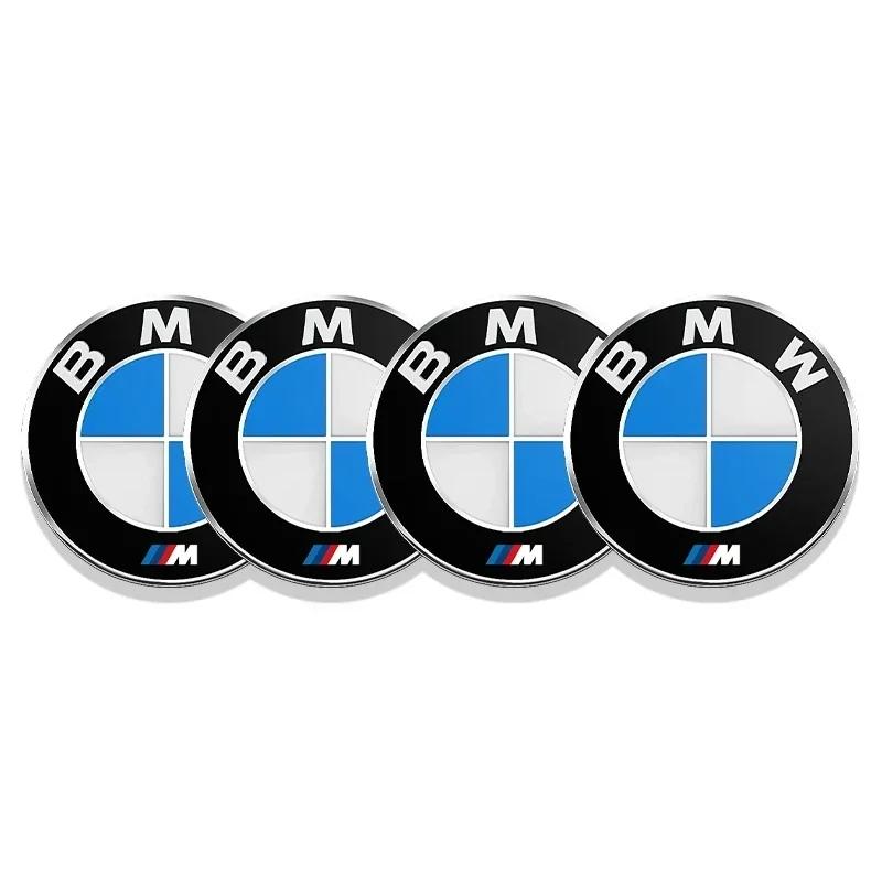 AXNX2 56/60/65mm Car Wheel Center Hub Cap Decal Sticker Accessories For BMW M Performance E46 E36 E34 F10 E90 F30 E60 E53 E30 E92 E87