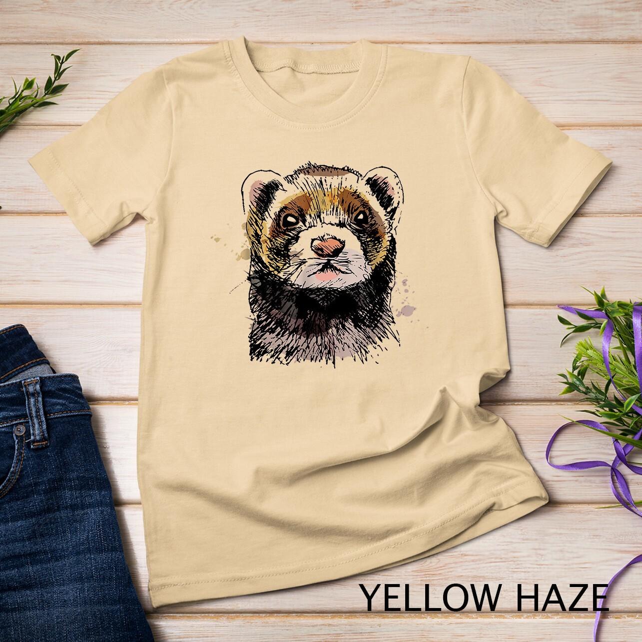 I Love Ferret T-Shirt Mens Womens Tees Top - Funny Ferrets Shirt Unisex T-Shirt Mens Womens Tees Top 4XL