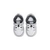 Jordan 1 Mid TD Toddler Grey Black White Sneakers 640735-078