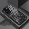 Gesmeed Koolstof Fundas Telefoonhoesje Voor Samsung S26 S25 S24 FE S23 S22 S21 Plus S20 Ultra Note20Ultra Zwarte Glazen Cover