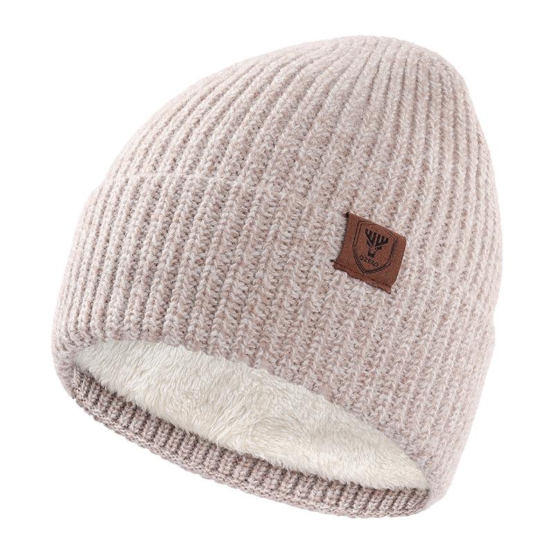 Aozhe Wool Hat for Women In Autumn and Winter Korean Style Fashion and Versatile Warm and Loose Knitted Hat Showing Small Face