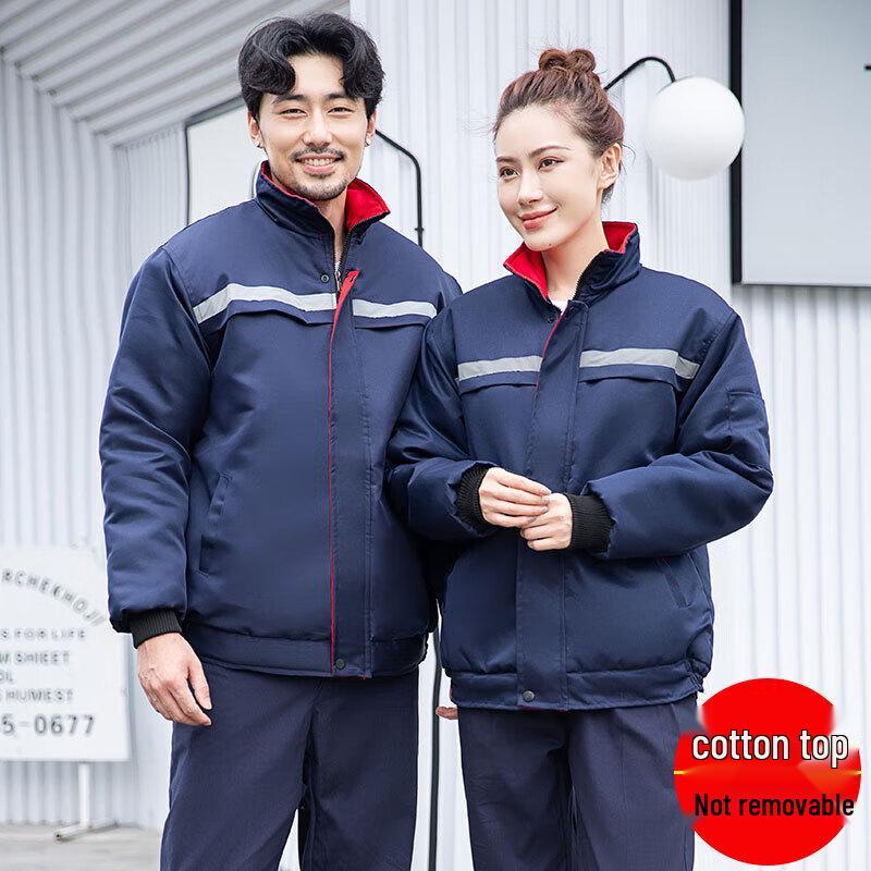 Zhanshi Men s Winter Thickened Plush Work Jacket 160/S