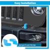 2Pcs Tow Hook Cover Protector Sleeve for Jeep Wrangler JK JL JT 07-23 Front Bumper Buffer Block