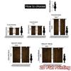 Set Of 2 Flat Printing Jit Curtains Without Rod Golden Yule Tree Chic Versatile Durable Polyester Curtain