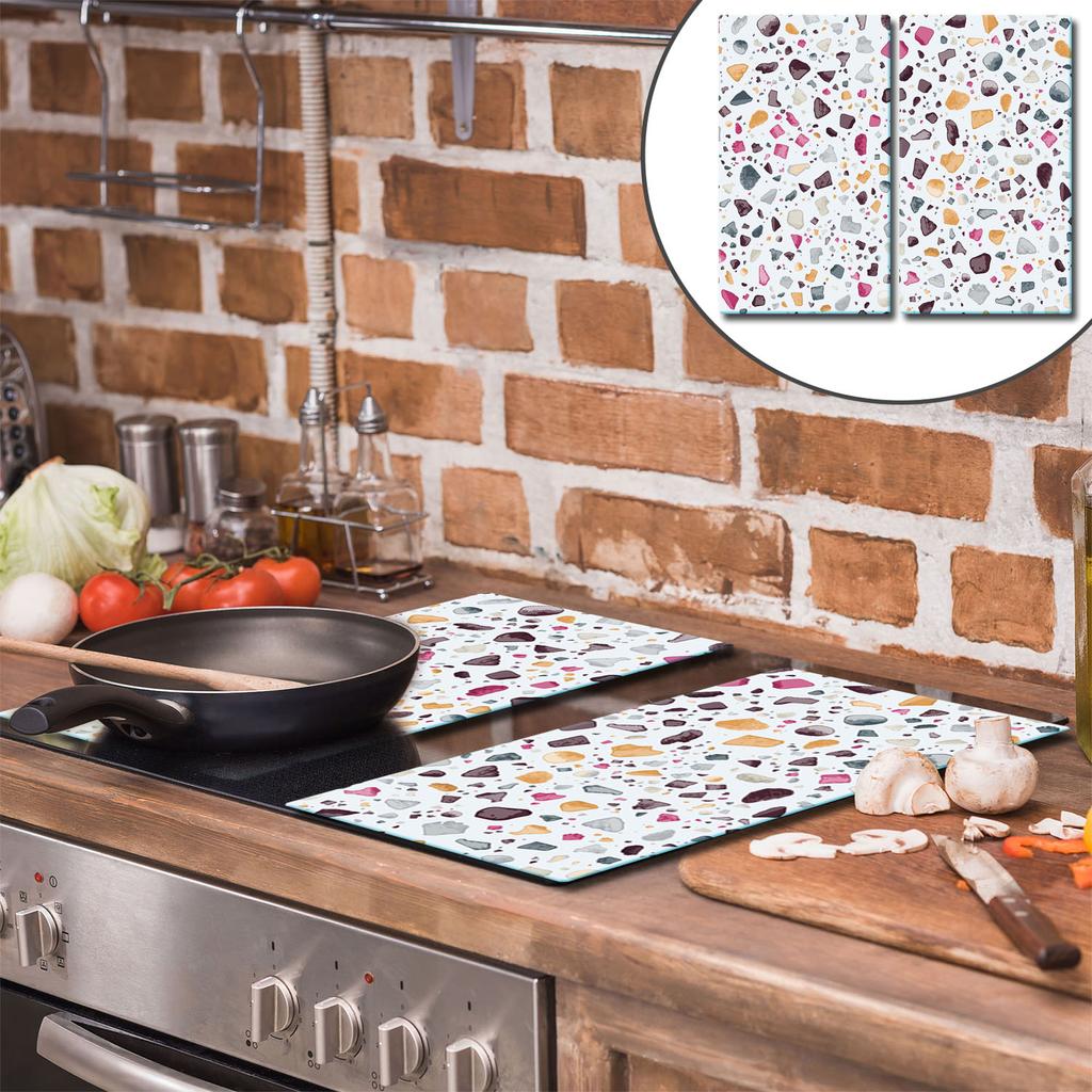 Glass Cutting Board 2X 30X52 Pattern
