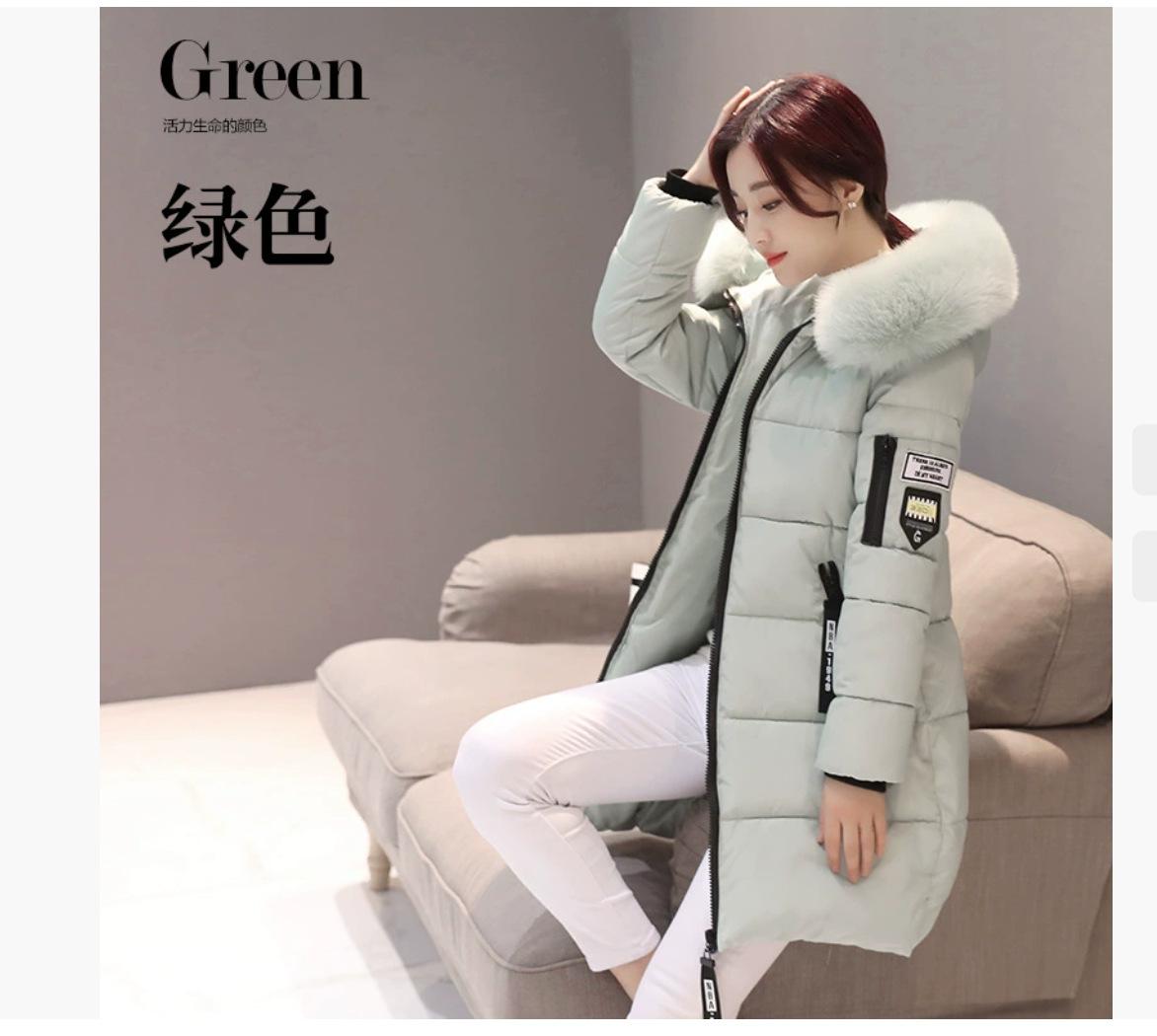 

Padded clothes women s coat new winter slim down padded clothes women s medium and long thickened padded jacket women XXXL