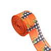 Autumn Mixeds Pumpkins Wired Ribbon Autumn Themed Wired Edge Ribbon For DIY Wreath