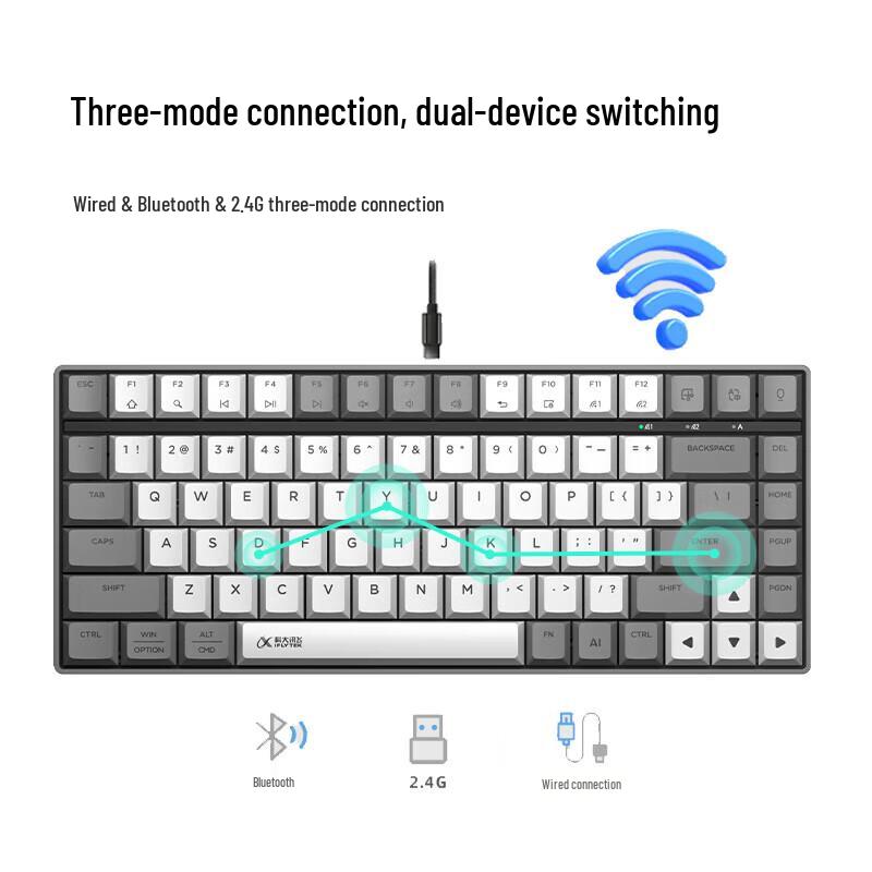 iFLYTEK K1 AI Smart Tri-Mode Keyboard