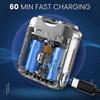 2026 Latest Model  2026 New R-12 Luggage Electric Shaver, Portable Rotary Dual Ring Electric Shaver, Fully Waterproof Fast Charging Long Ba