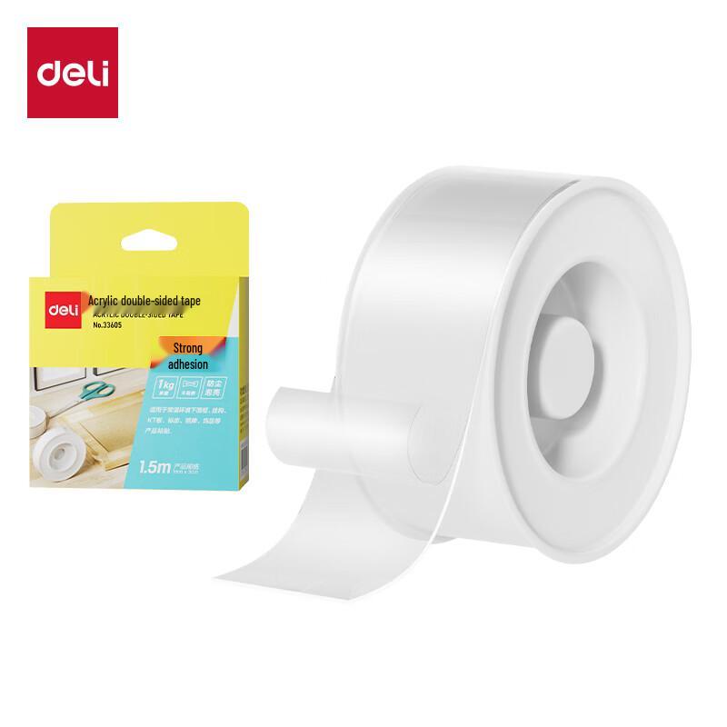 Deli Double-Sided Transparent Tape