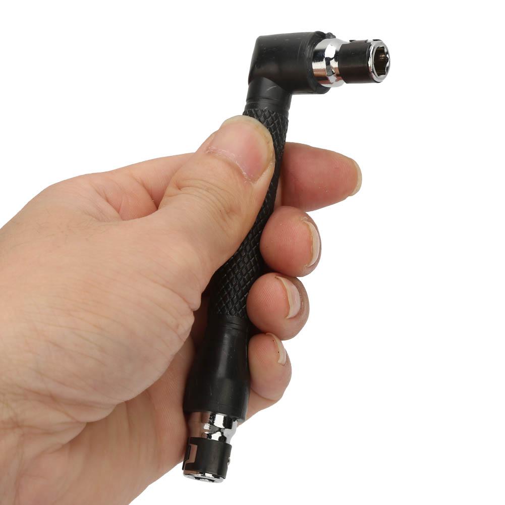 1 4 Mini Double Head L Type Galvanized Steel Screwdriver Bit Socket Wrench Tool