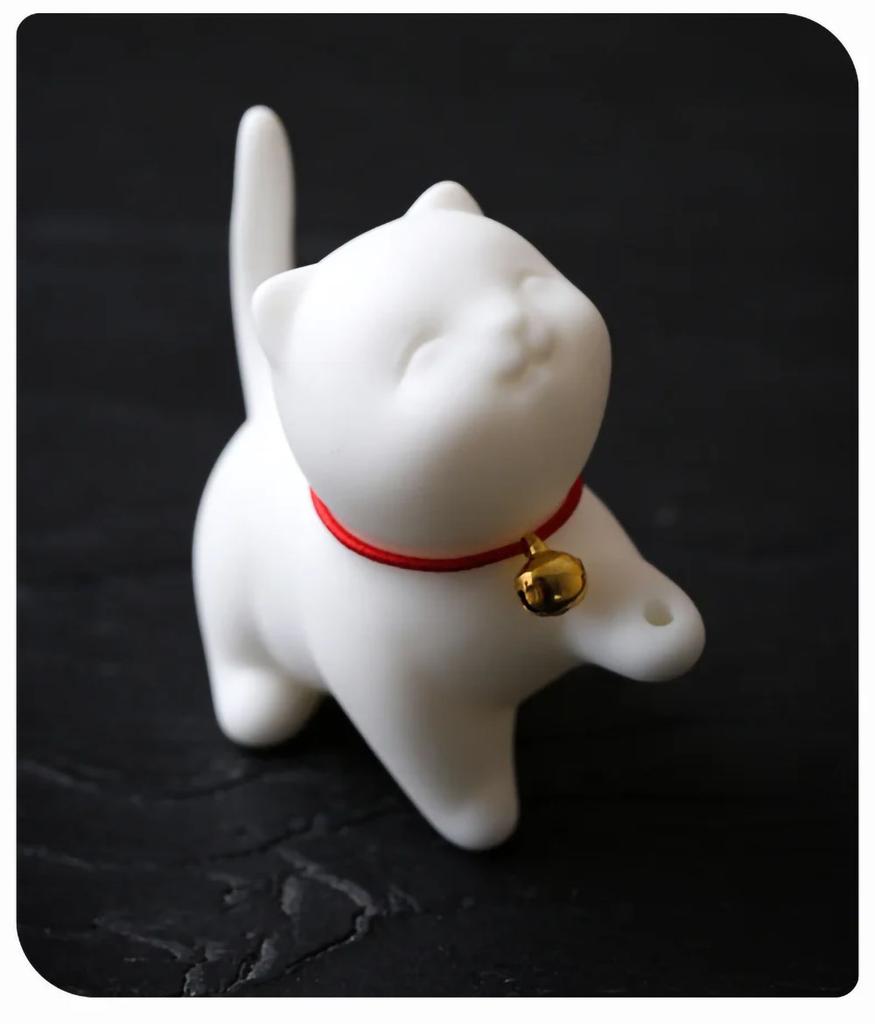 Cute Cat Buddhism Line Incense Plate Incense Burner Stick Holder  Sandalwood Coil Base Temples Yoga Studios Home Decoration
