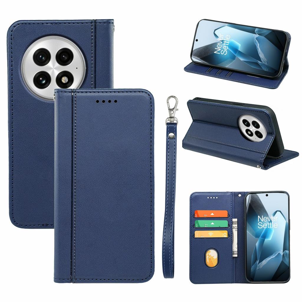 HX01 For OnePlus 13 Wallet Case Magnetic Closing PU Leather Phone Cover