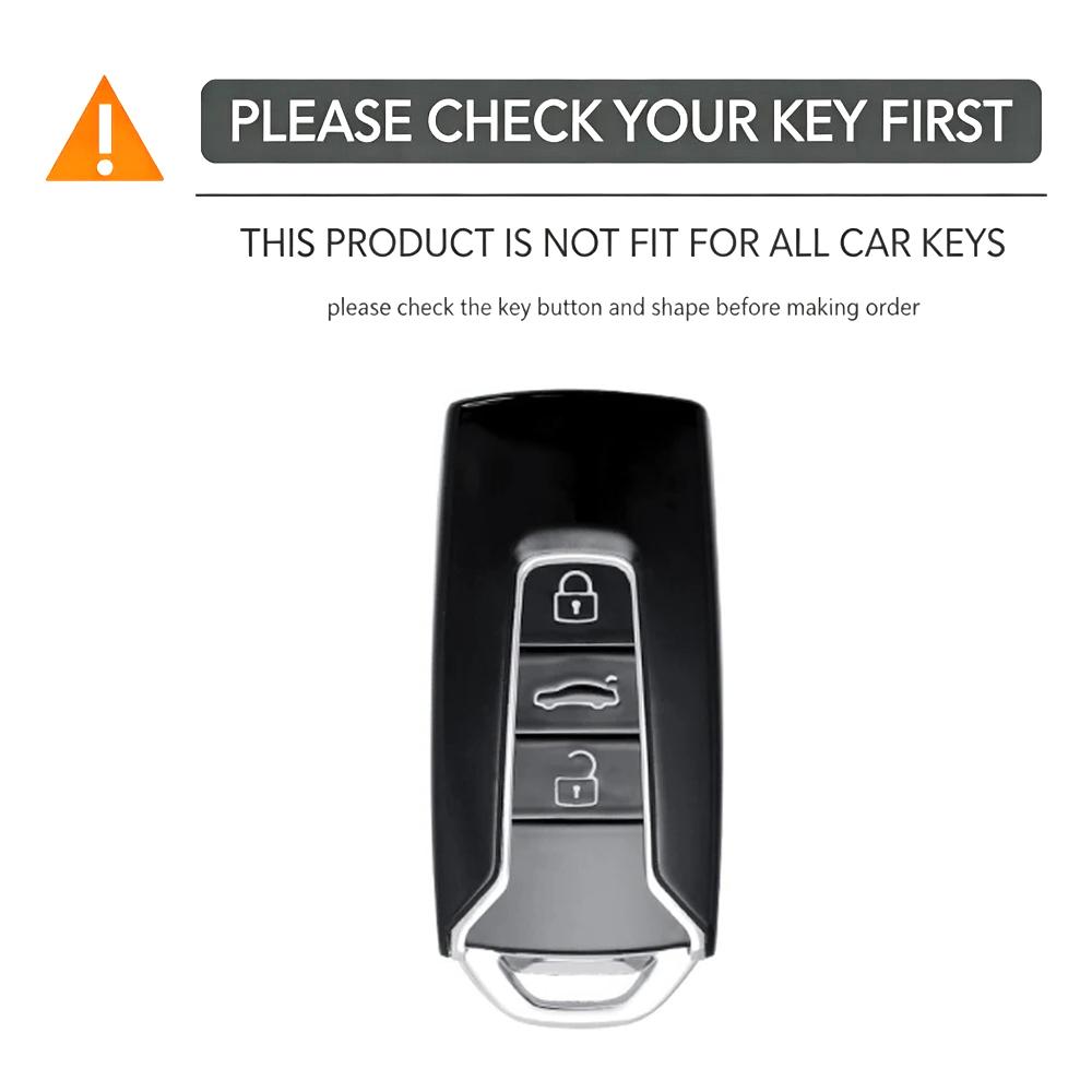 3 Button Silicone For Volkswagen Vw Mlb Magotan B8 Passat Touareg Car Key Fob Case Shell Bag Cover