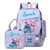 Student Schoolbag Three-Piece Large-Capacity Backpack Lunch Bag Pencil Case Diy