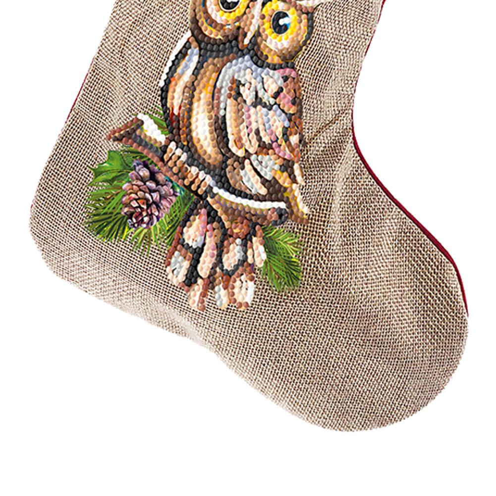 Christmas Decor Diamond Art Kits Snowman Diamond Present Stockings Xmas Elk Xmas Stocking Diamond Art Owl Pine for Holiday Favor
