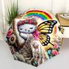 1pc Hello Kitty Butterfly Wings Automatic Opening/Closing Umbrella - Portable Folding Design, 8-Bone Iron Frame Outdoor Umbrella, Ideal Gift for Fans,