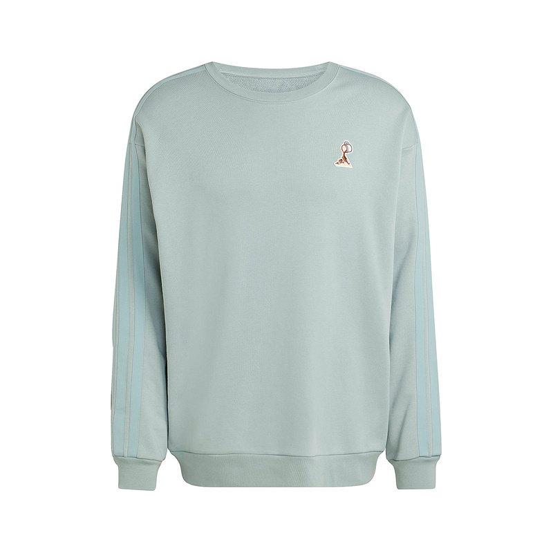 Adidas Striped Long Sleeve Crew Neck Sweatshirt Men sweatshirts JZ5067 S