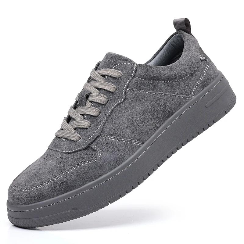 New Men British Style Fashion Reversed Fleece Soft Leather Oxford Shoes Comfortable and Versatile High Quality Flats Male Shoes